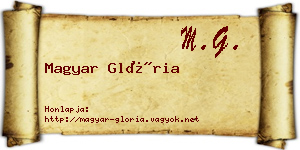 Magyar Glória névjegykártya